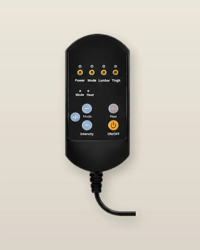 The Vilano remote: five zones, intensity and heat